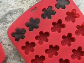 Molde silicona 24 mini muñecos de jengibre 